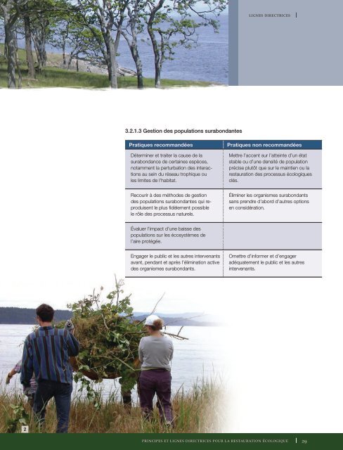 Principes et lignes directrices pour la restauration ... - Parcs Canada