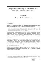 Regulation-making in Australia: Is it broke? - Productivity Commission