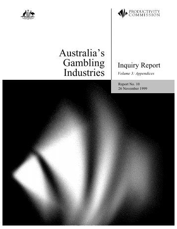 Gambling productivity commission