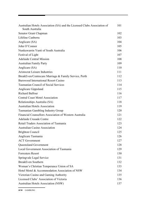 Australia's Gambling Industries - Productivity Commission