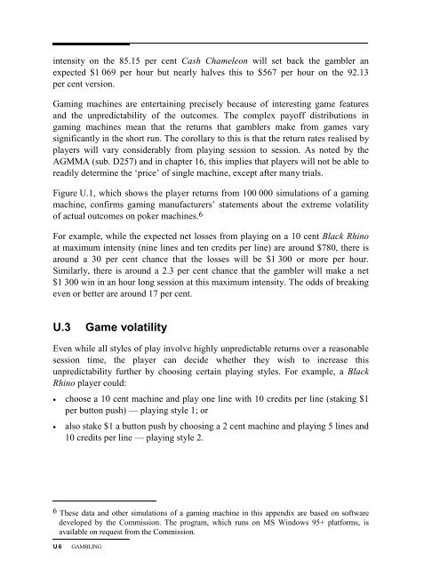 Australia's Gambling Industries - Productivity Commission