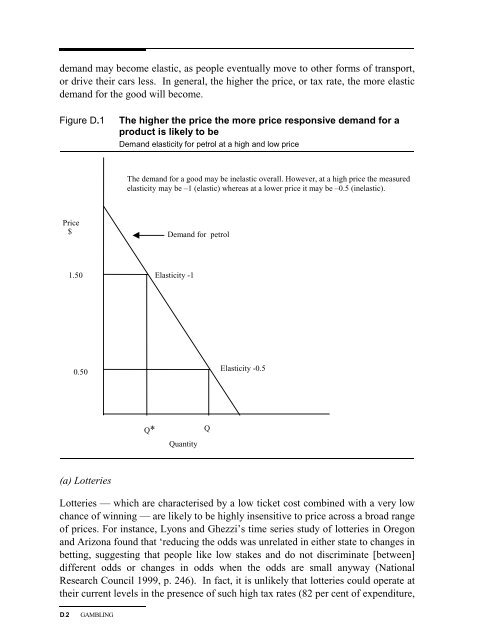 Australia's Gambling Industries - Productivity Commission