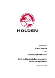 Submission 58 - GM Holden Ltd - Australia's Automotive ...