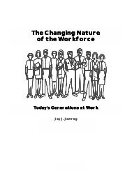 The Changing Nature of the Workforce