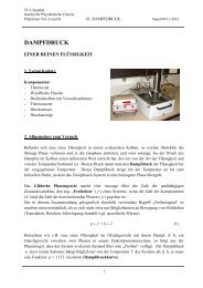 DAMPFDRUCK - Institut für Physikalische Chemie