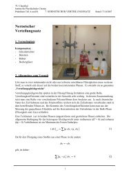 Nernstscher Verteilungssatz - Institut für Physikalische Chemie - TU ...