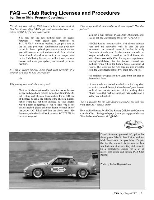 2003, Volume 4 - Porsche Club of America