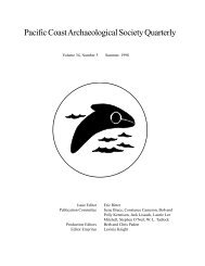 about the authors - Pacific Coast Archaeological Society