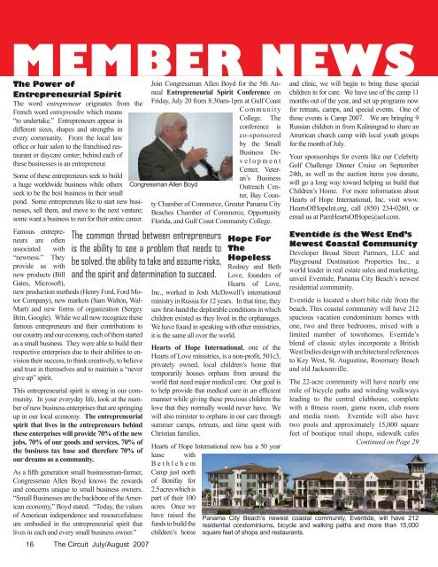 Special issue - Panama City Beach Chamber of Commerce