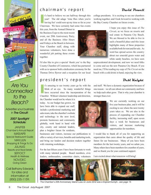 Special issue - Panama City Beach Chamber of Commerce