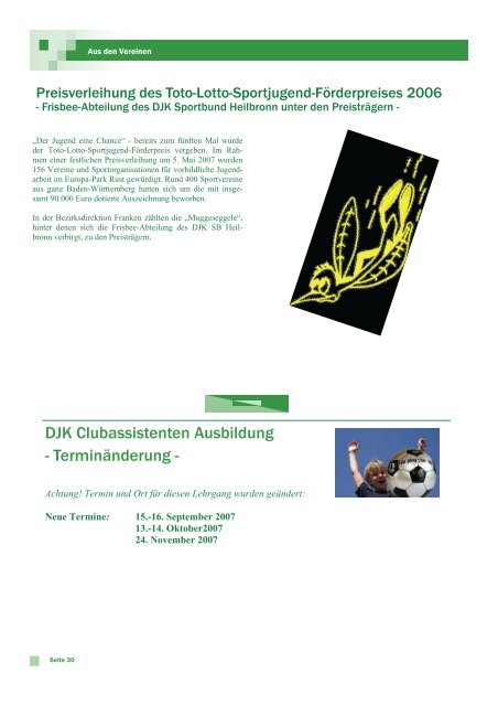 In dieser Ausgabe - DJK-Diözesanverband Rottenburg-Stuttgart