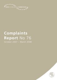 Complaints Report No 76 - Press Complaints Commission
