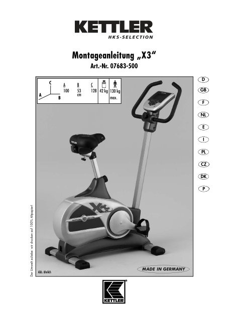 Montageanleitung „X3“ Art.-Nr. 07683-500 - Sportolino.de