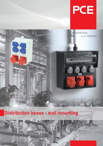 Solid rubber distribution boxes - wall mounting - pc electric