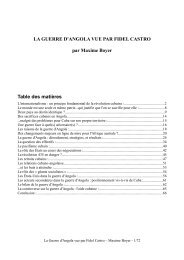 La guerre d'Angola vue par Fidel Castro - PCF Bassin d'Arcachon