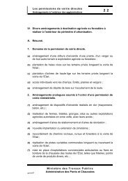 Les permissions de voirie directes MinistÃ¨re des Travaux Publics ...