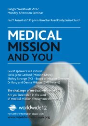 'Medical Mission' Seminar Information flyer (1.39Mb pdf) - Board of ...