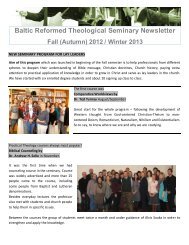 BRTS Winter 2012/13 Newsletter - Board of Mission Overseas