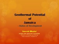 Geothermal Potential of Jamaica