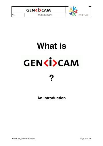 GenICam TM introduction - EMVA