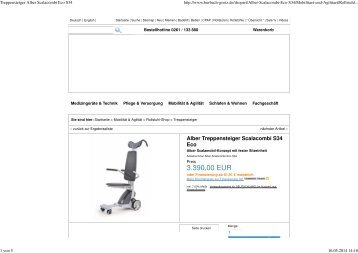 Alber Treppensteiger Scalacombi S34 Eco für 3.390,00 EUR