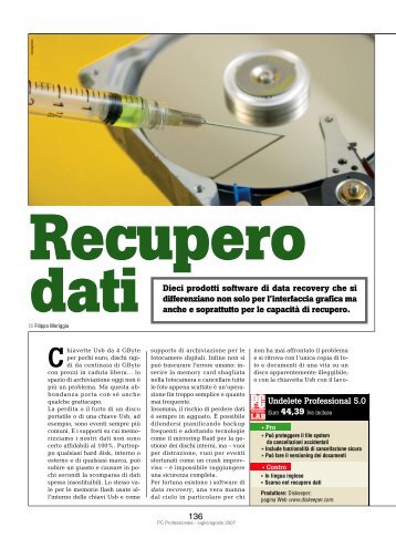 Recupero dati - PC Professionale