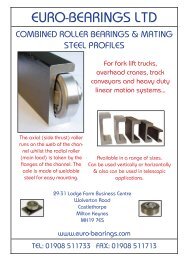 Combined Roller Bearing Catalogue - Euro-Bearings Ltd