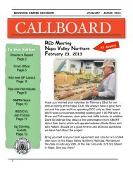 1st Quarter 2013 Callboard - Pacific Coast Region of NMRA