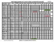 a Layout Tours and Operating Sessions Schedule