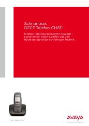 Schnurloses DECT-Telefon CH611 - Avaya