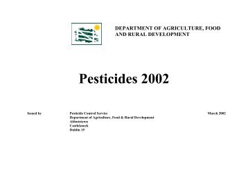 Pesticides 2002 - Pesticide Control Service - Department of Agriculture