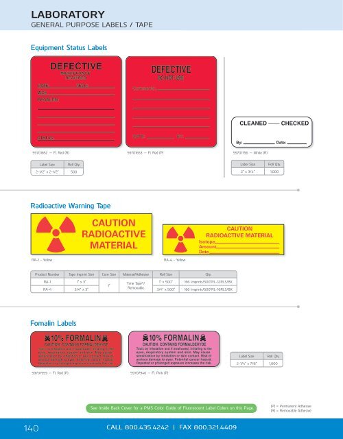 Laboratory Labels