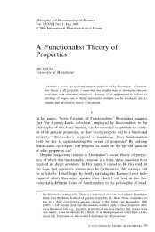 A Functionalist Theory of Properties
