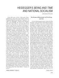 heidegger's being and time and national socialism - Philosophy ...