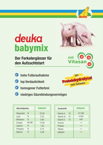 Proteinhydrolysat - deuka Deutsche Tiernahrung Gmbh & Co. KG