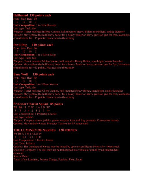 Adeptus Mechanicus Great Crusade Rule set - PDF Archive