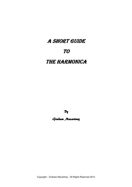 A Short Guide to the Harmonica by Graham ... - PDF Archive