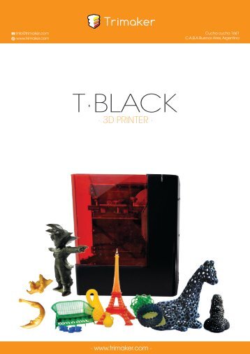 T-Black Impresora 3D DLP Especificaciones