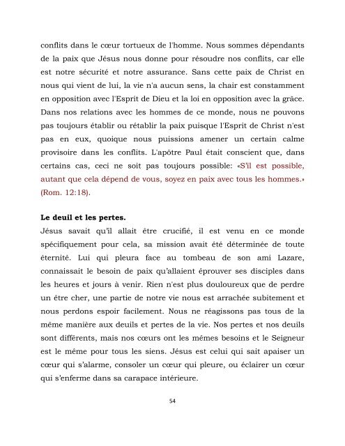 La paix de Jésus-Christ