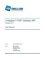 3-Heightsâ¢ PDF Validator API - PDF Tools AG