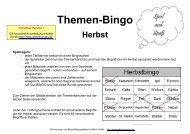 Themen-Bingo Herbst - Aktivierungen, ellhol GmbH