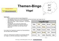 Themen-Bingo - Aktivierungen, ellhol GmbH