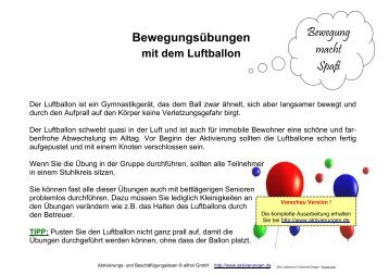 Luftballon - Aktivierungen, ellhol GmbH