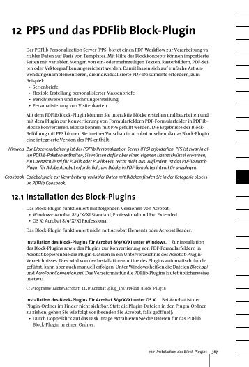 12 PPS und das PDFlib Block-Plugin