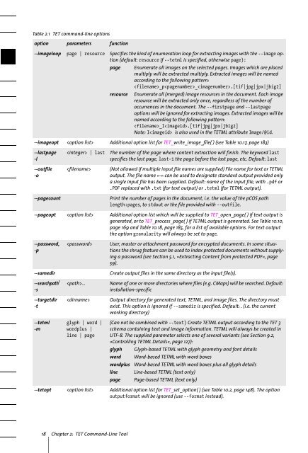 PDFlib Text Extraction Toolkit (TET) Manual