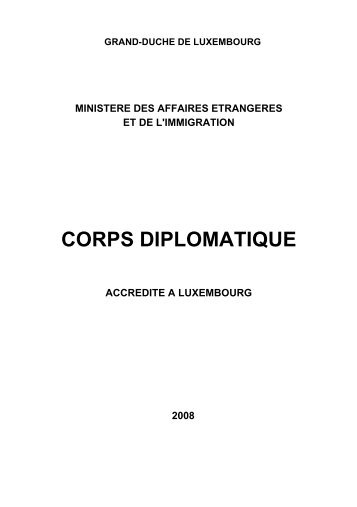 CORPS DIPLOMATIQUE - Department of Foreign Affairs