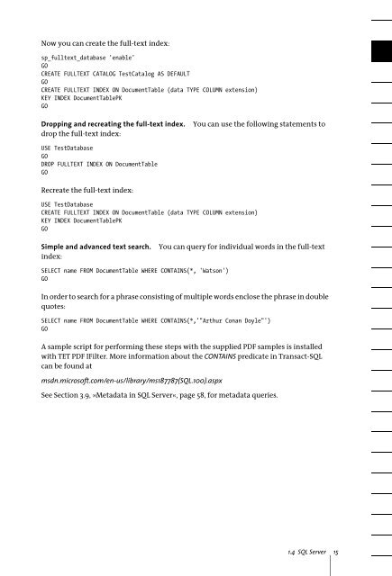 PDFlib TET PDF IFilter 4.0 Manual