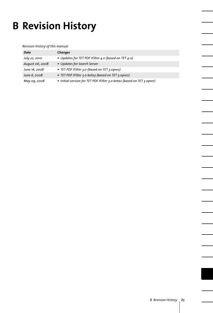 PDFlib TET PDF IFilter 4.0 Manual