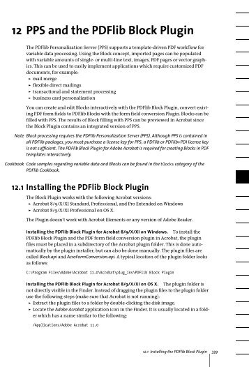 12 PPS and the PDFlib Block Plugin