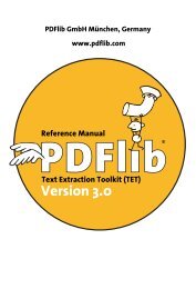 PDFlib Text Extraction Toolkit (TET) Manual